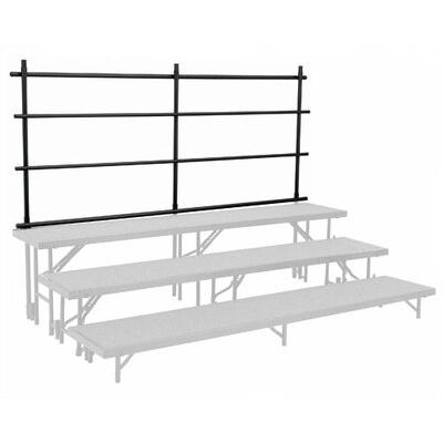 National Public Seating Guard Rail for Risers Metal | 32 H x 18 W in | Wayfair GRR32S