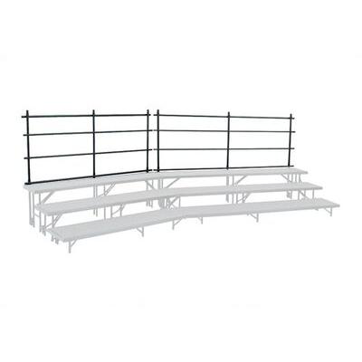 National Public Seating Guard Rail for Straight Risers Stage Package Metal | 32 H x 18 W in | Wayfair GRR32T